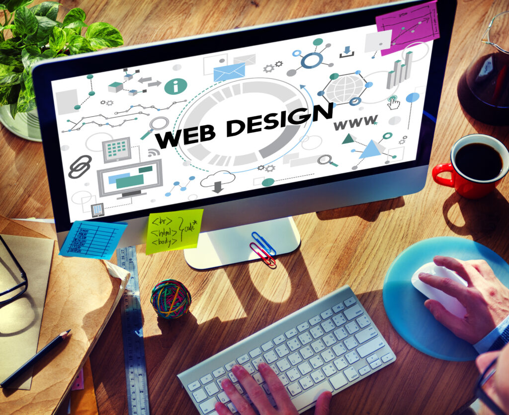 Affordable web design setup for small business — workspace and layout tools